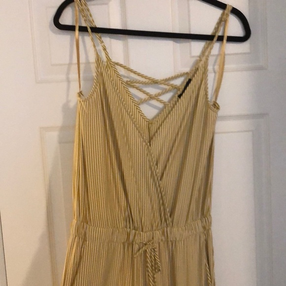 *not for sale* Yellow and white striped jumpsuit - Picture 2 of 4